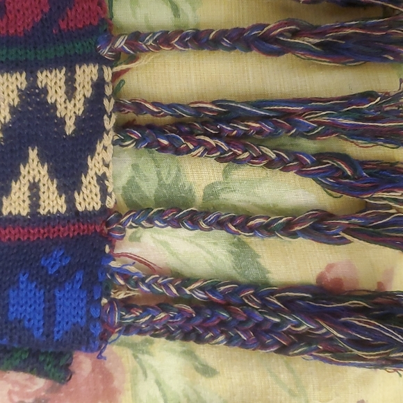 GEEGEE Women's Aztec Print Open Front Fringe Trim Waterfall Cardigan-Sz S/M - Picture 17 of 17